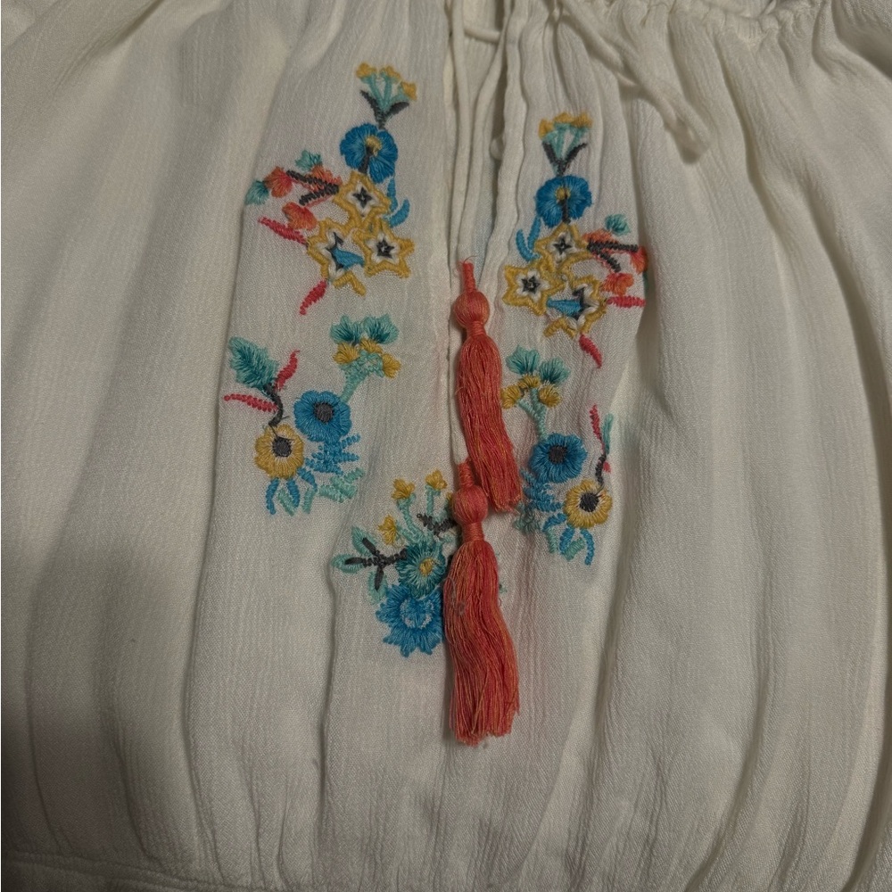 Raga Ashlyn Embroidered Floral Tassel Dress - Picture 4 of 6